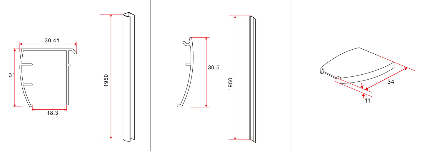 Puerta de nicho Cerra eco 800 x 1950 x 6 mm nano cristal transparente/cromo