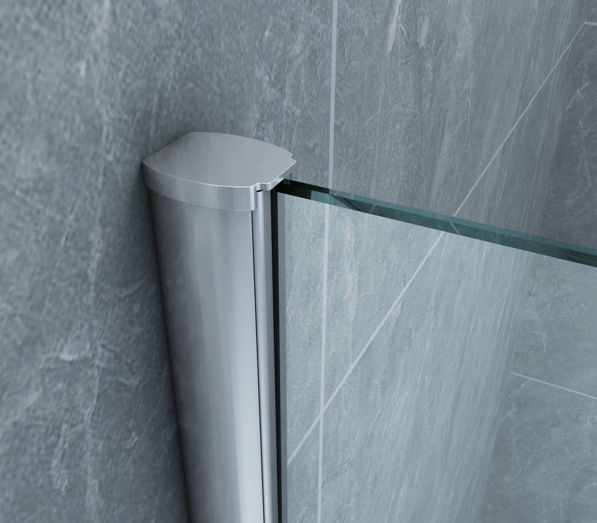 Wiesbaden Eco zijwand voor Eco nisdeur | 80x195cm | 6mm - WDtegels