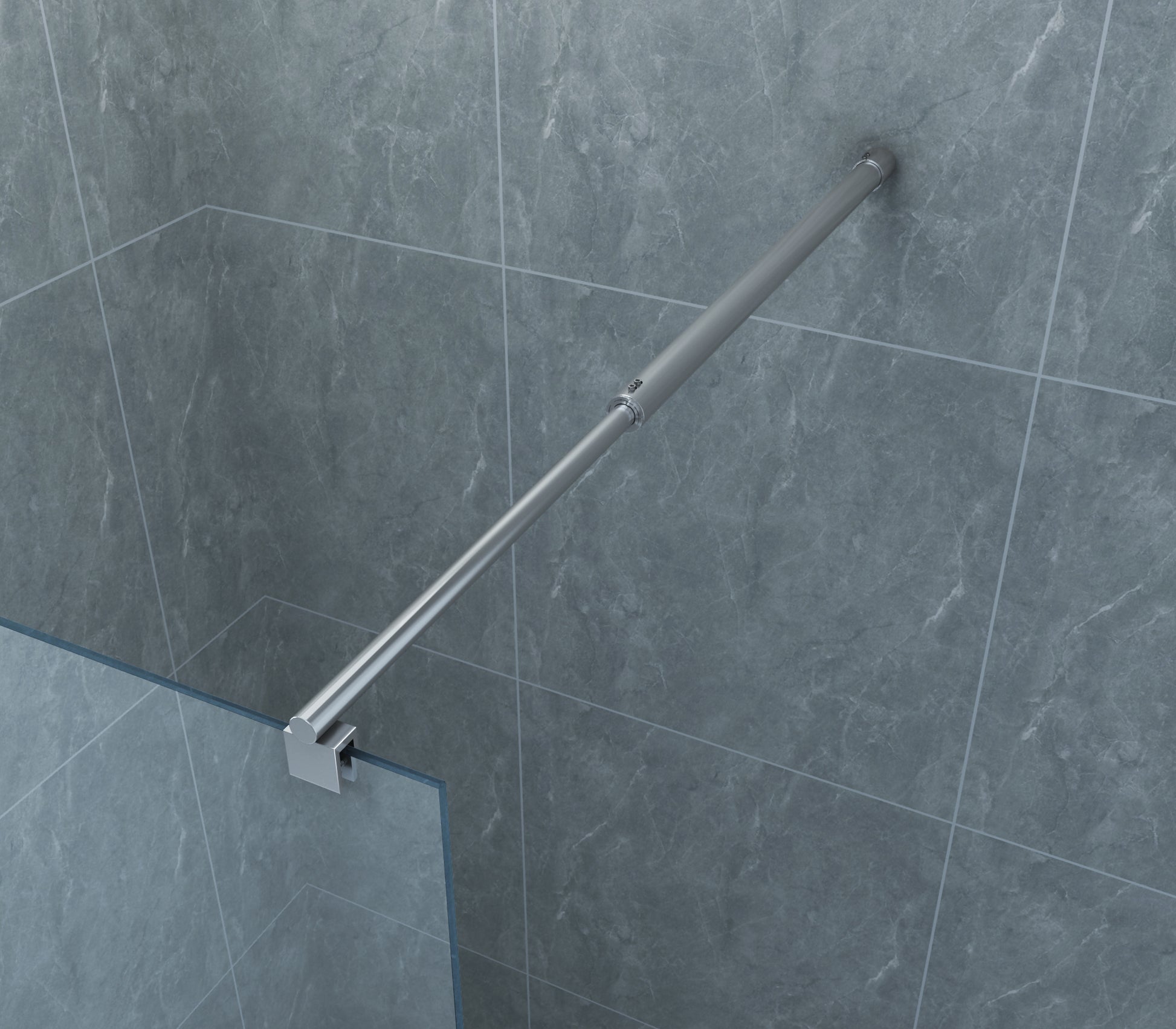 Wiesbaden Eco zijwand voor Eco nisdeur | 90x195cm | 6mm - WDtegels