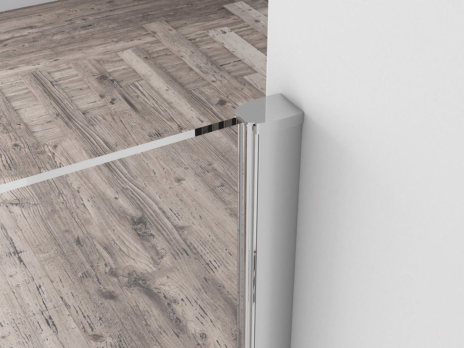 Eco inloopdouche 1100 x 2000 x 8 mm nano helder glas/chroom - WDtegels