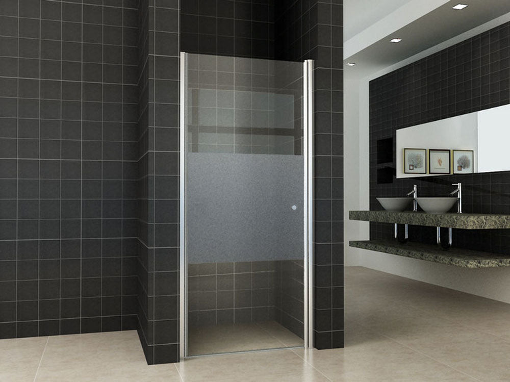 Wiesbaden nisdeur -L- met profiel 70x202 cm 8mm NANO ged.matglas - WDtegels