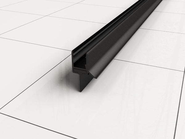Rubber water barrier 200 x 1 cm black
