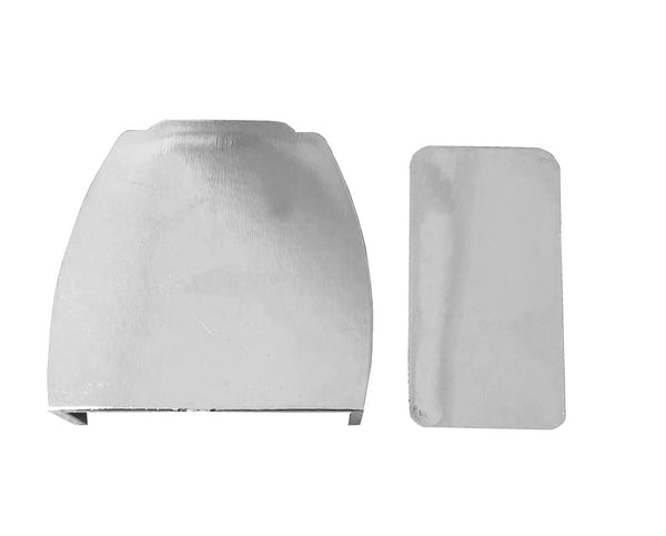 Tapa de cubierta cromada de plástico ecológico para perfil de pared