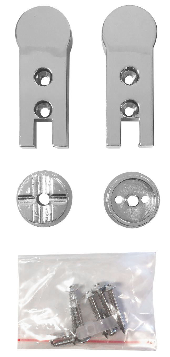 Scharnierset voor deur chroom - WDtegels