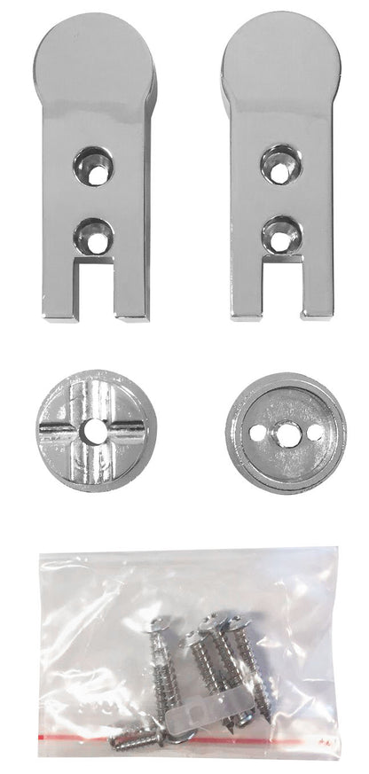 Scharnierset voor deur chroom - WDtegels