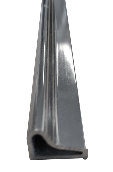Tira inferior de aluminio cromado, longitud 58 cm