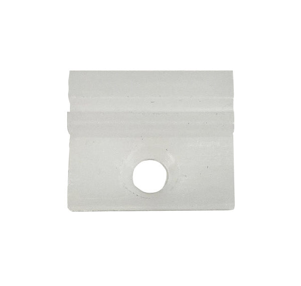 Plastic plaatje voor bevestiging afwerkstrip muurprofiel
