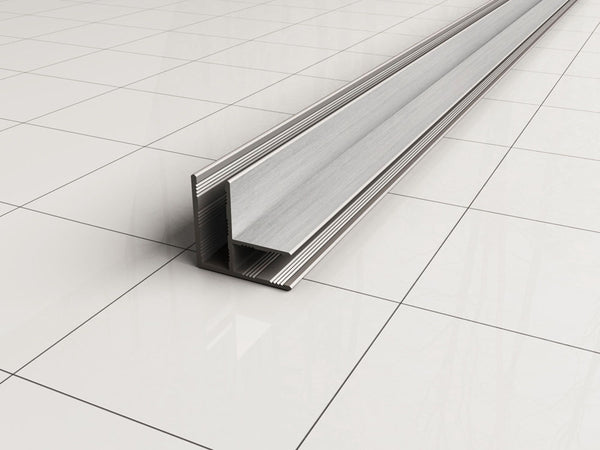 Wiesbaden hoekprofiel tbv glaswand 1cm 200cm geb.staal
