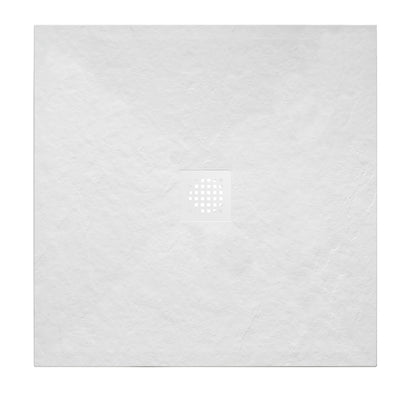 Stonea douchebak antislip composiet 900x900x30 mm inkortbaar mat wit - WDtegels