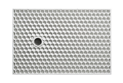 Stonea douchebak antislip composiet 900x1200x30 mm inkortbaar mat wit - WDtegels