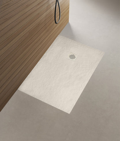Stonea douchebak antislip composiet 800x900x30 mm inkortbaar beige - WDtegels