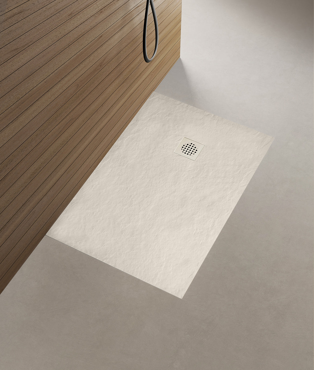 Stonea douchebak antislip composiet 800x1200x30 mm inkortbaar beige - WDtegels