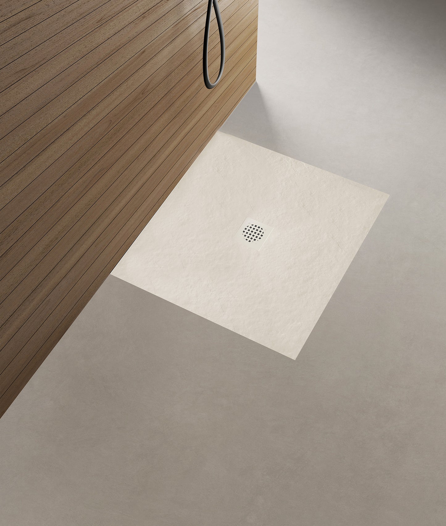 Stonea douchebak antislip composiet 900x900x30 mm inkortbaar beige - WDtegels