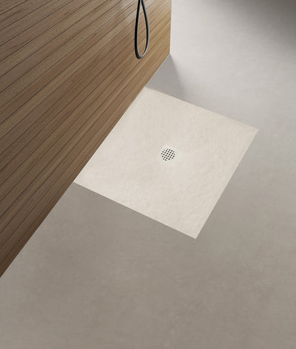Stonea douchebak antislip composiet 900x900x30 mm inkortbaar beige - WDtegels