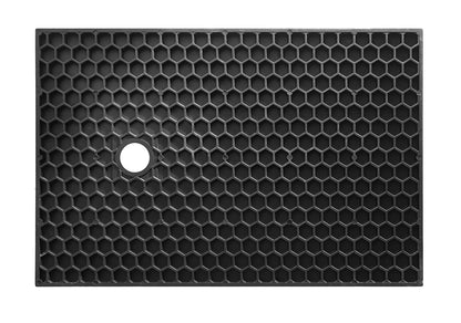 Stonea douchebak antislip composiet 800x900x30 mm inkortbaar mat zwart - WDtegels