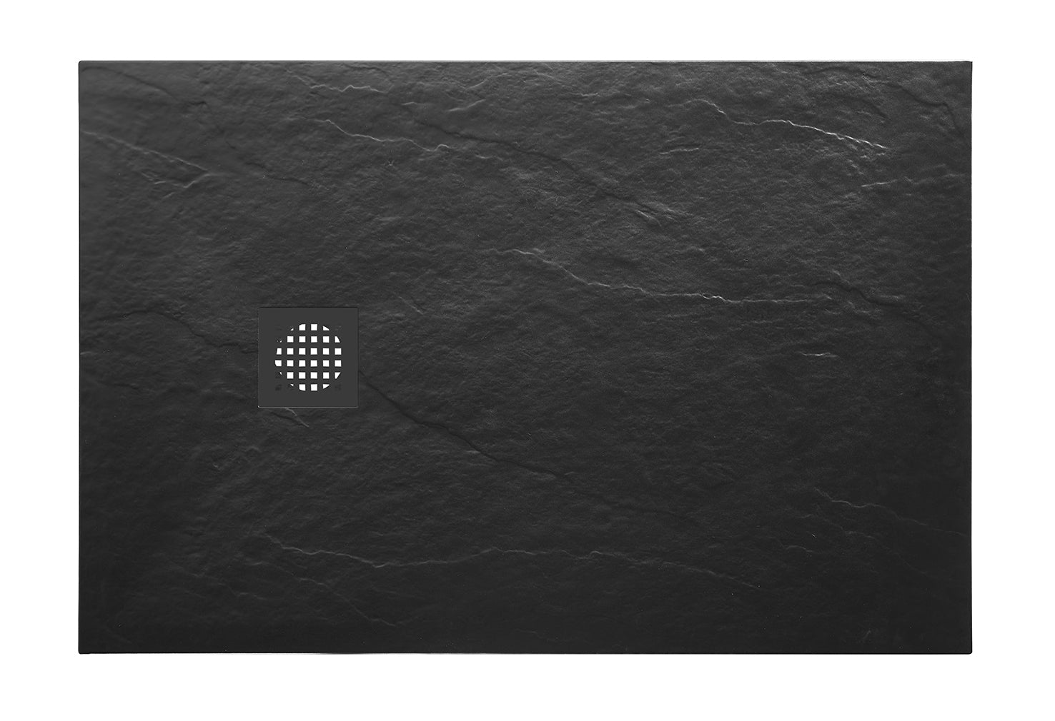 Stonea douchebak antislip composiet 800x1200x30 mm inkortbaar mat zwart - WDtegels