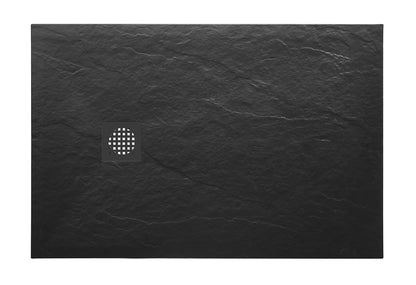 Stonea douchebak antislip composiet 800x1200x30 mm inkortbaar mat zwart - WDtegels