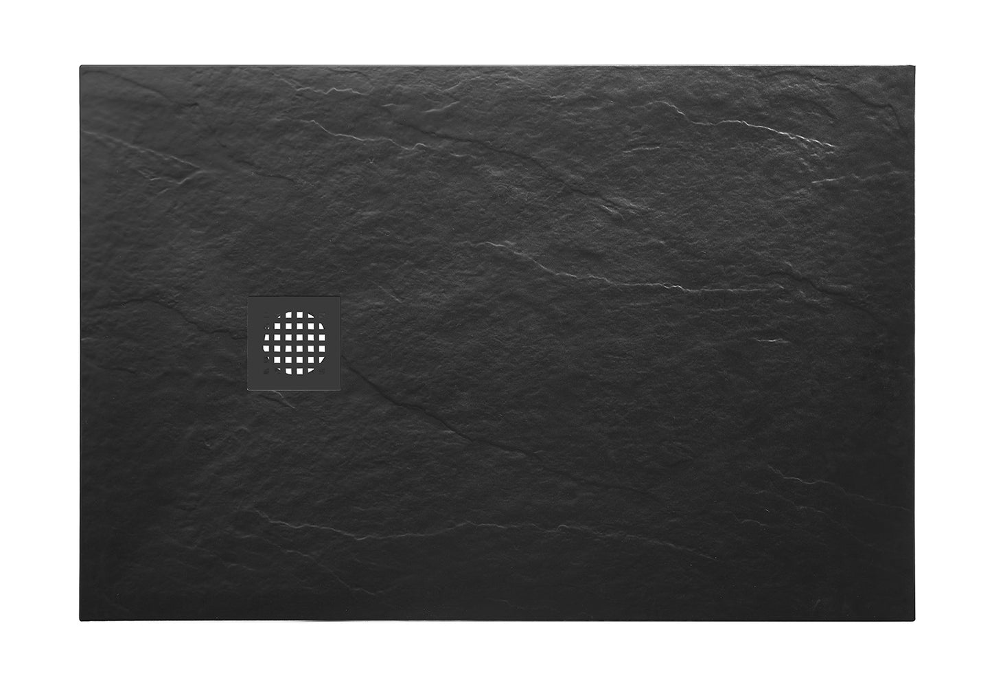 Stonea douchebak antislip composiet 800x1400x30 mm inkortbaar mat zwart - WDtegels