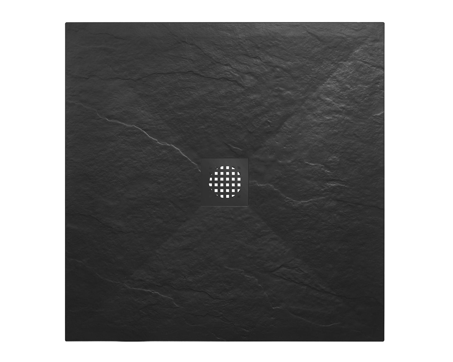 Stonea douchebak antislip composiet 900x900x30 mm inkortbaar mat zwart - WDtegels