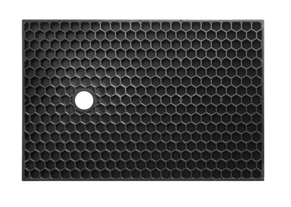 Stonea douchebak antislip composiet 900x1200x30 mm inkortbaar mat zwart - WDtegels