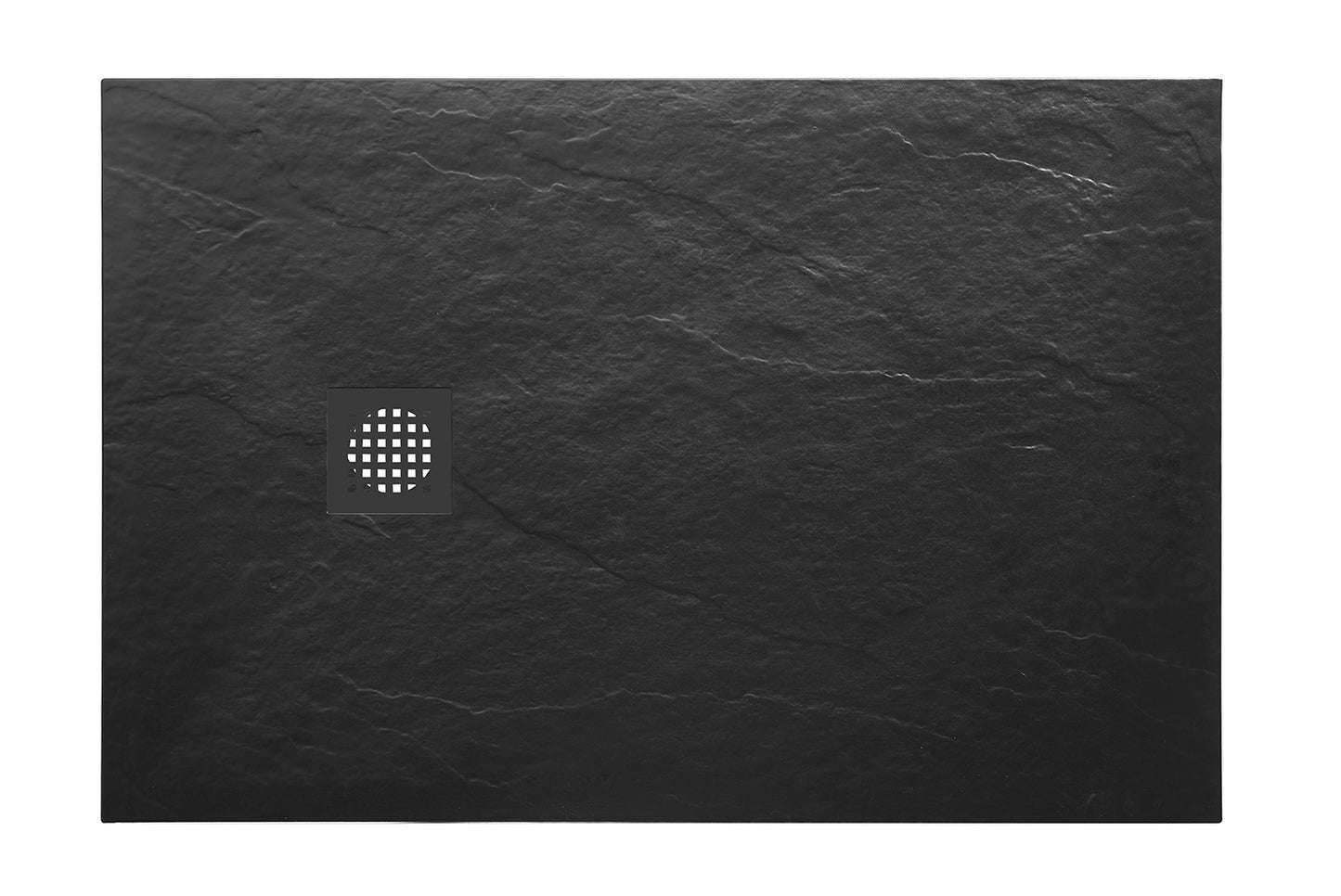 Stonea douchebak antislip composiet 900x1400x30 mm inkortbaar mat zwart - WDtegels