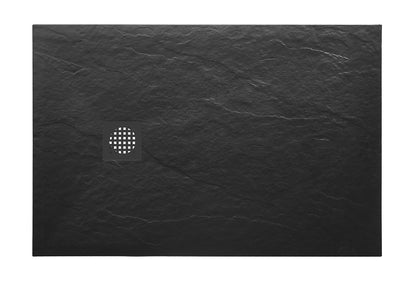 Stonea douchebak antislip composiet 900x1600x30 mm inkortbaar mat zwart - WDtegels