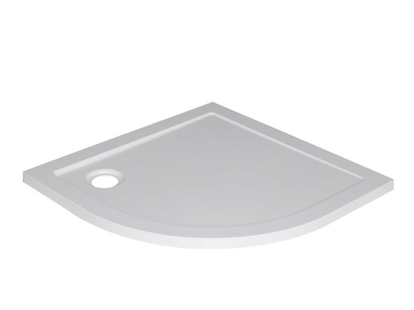 luxury shower tray SMC 1/4 round 900x900x40 built-in white