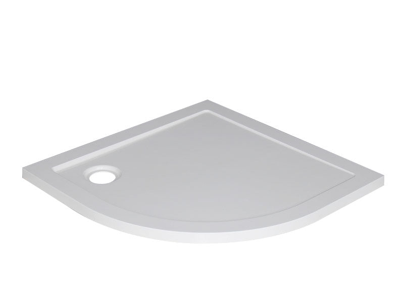 Wiesbaden luxe douchebak SMC 1/4 rond | 90x90x4cm | Inbouw wit