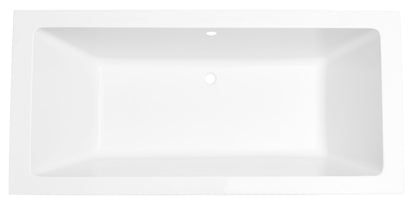 Santino SQ inbouw duo ligbad 180x80x49 cm acryl glans wit - WDtegels