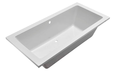 Wiesbaden Santino SQ inbouw ligbad 190x90x49 cm wit DUO - WDtegels