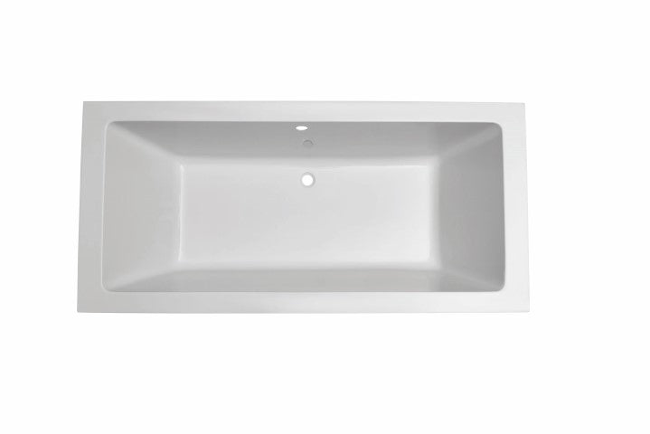 Wiesbaden Santino SQ inbouw ligbad 190x90x49 cm wit DUO - WDtegels