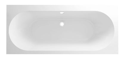 Portus RD inbouw duo ligbad 180x80x49 cm mat wit - WDtegels