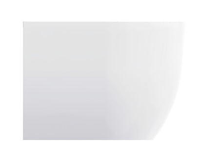 Liora half vrijstaand ligbad 180 x 80 cm acryl glans wit met waste glans wit - WDtegels