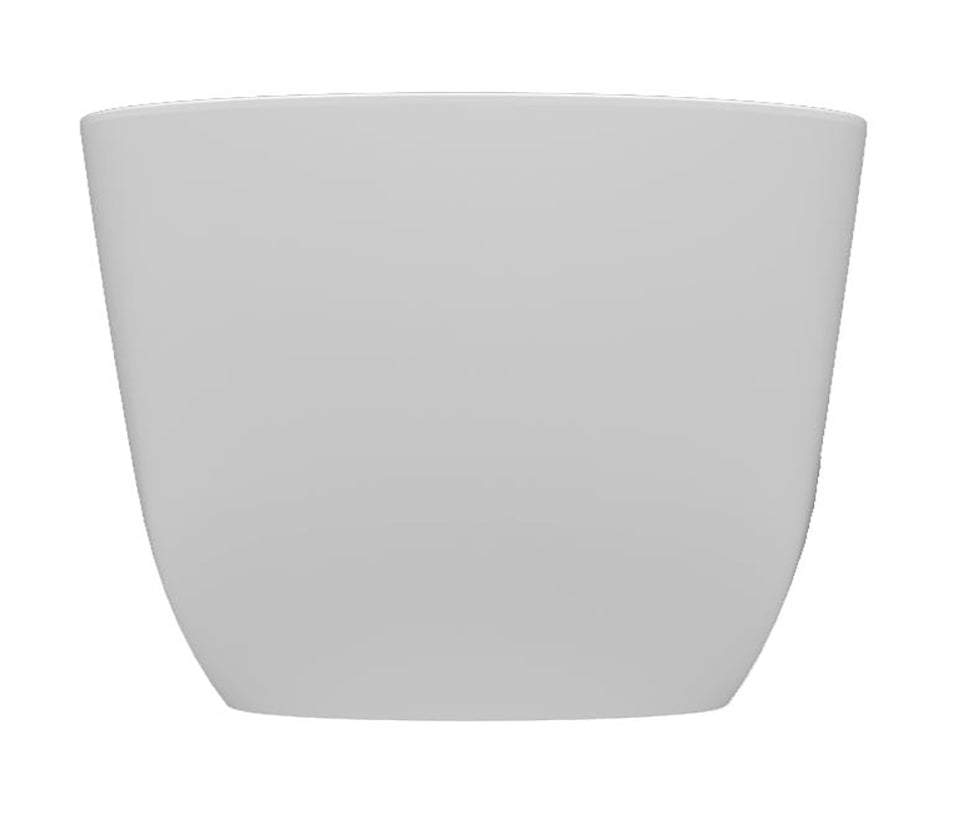 Trens freestanding bath 180 x 80 cm acrylic gloss white with waste gloss white