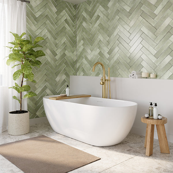 Bañera exenta Trens 180x80 cm acrílico blanco brillo con desagüe blanco brillo