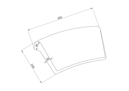 Lijntekening Relax hoofdkussen voor ligbad zwart