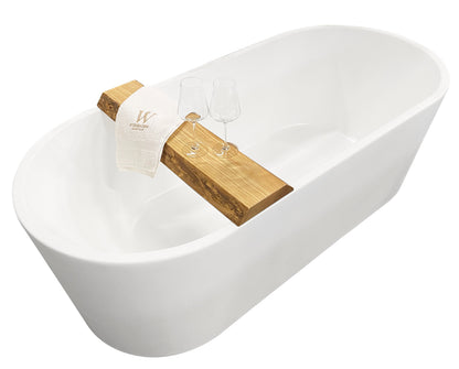 Wiesbaden OAK bath shelf robust 80x20x5