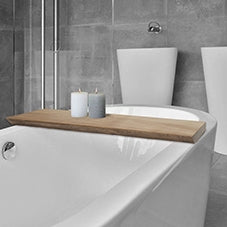 Oak badplanchet strak 80 x 20 x 3 cm