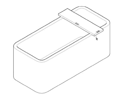 Oak badplanchet strak 80 x 20 x 3 cm 8719956084867