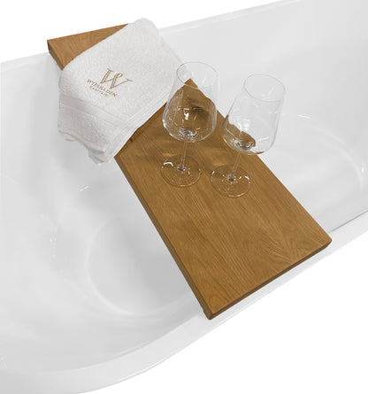 Wiesbaden OAK bath shelf, straight, 80x20x3