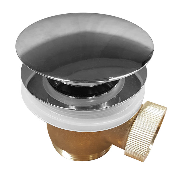 Tapón de drenaje Caral Clickwaste para bañera independiente de 1 1/2" cromado