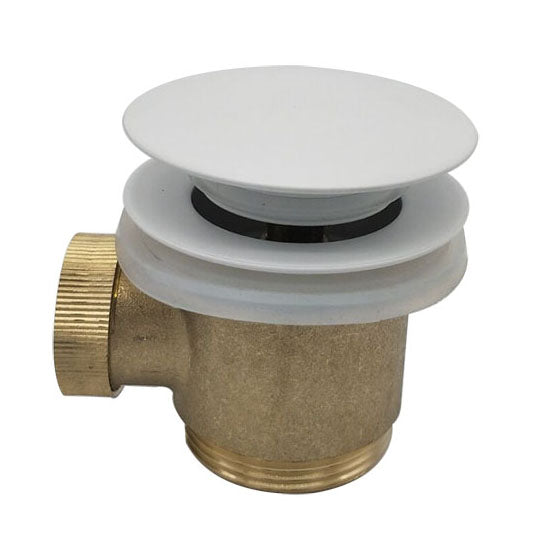 Caral click waste for freestanding bathtub | 1 1/2" | Matt white