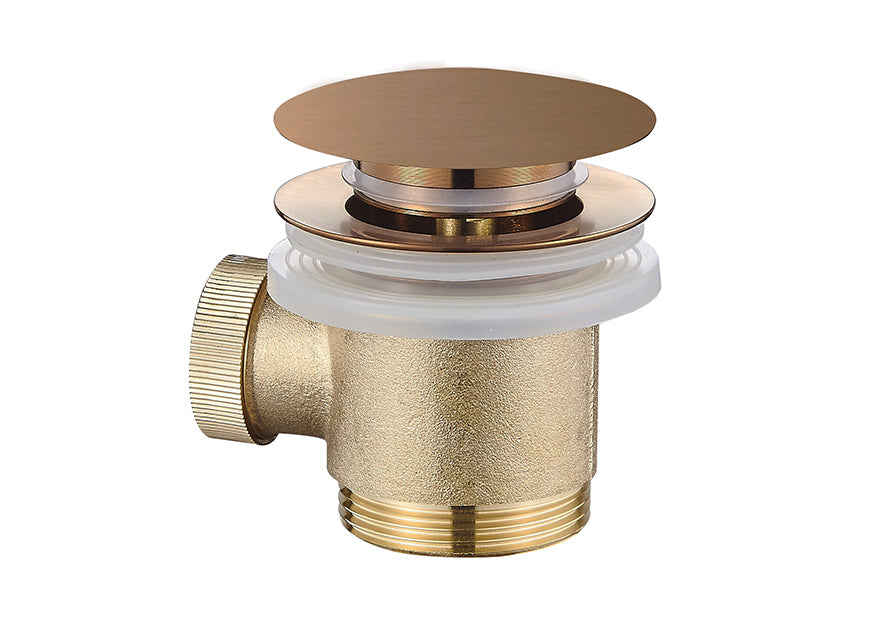 Caral clickwaste voor vrijstaand bad 1 1/2" geborsteld brons koper PVD