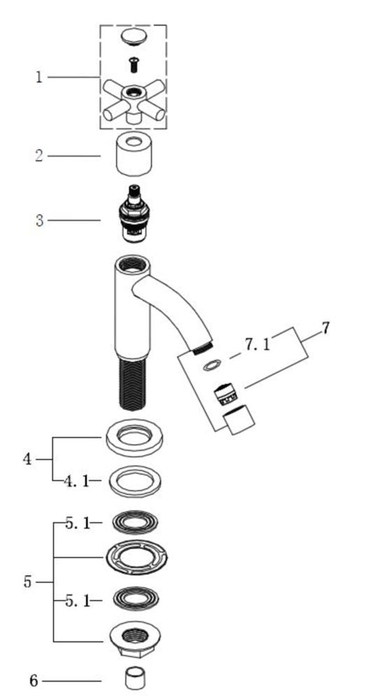 Wiesbaden Carine toiletkraan 1/2'' chroom - WDtegels