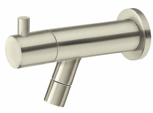 Wiesbaden Amador toiletkraan muurbevestiging 1/2''geborsteld staal