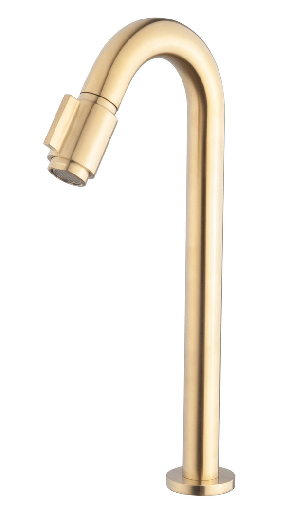 Caral Victoria fonteinkraan XL 1/2'' | Geborsteld messing PVD
