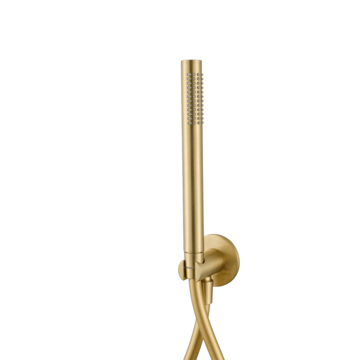 Handdouche met houder van inbouw plafondregendouche Alti in goud