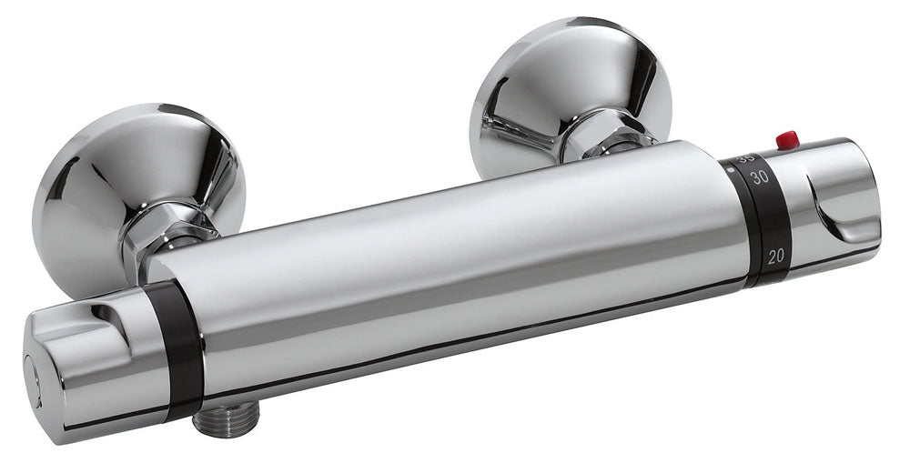 Universele thermostatische douchemengkraan 15cm chroom - WDtegels