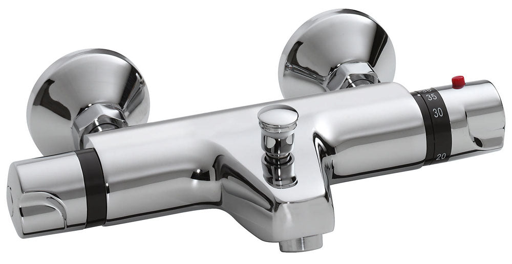 Universele thermostatische badmengkraan chroom - WDtegels