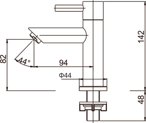 Imola toiletkraan RVS 8718858077724